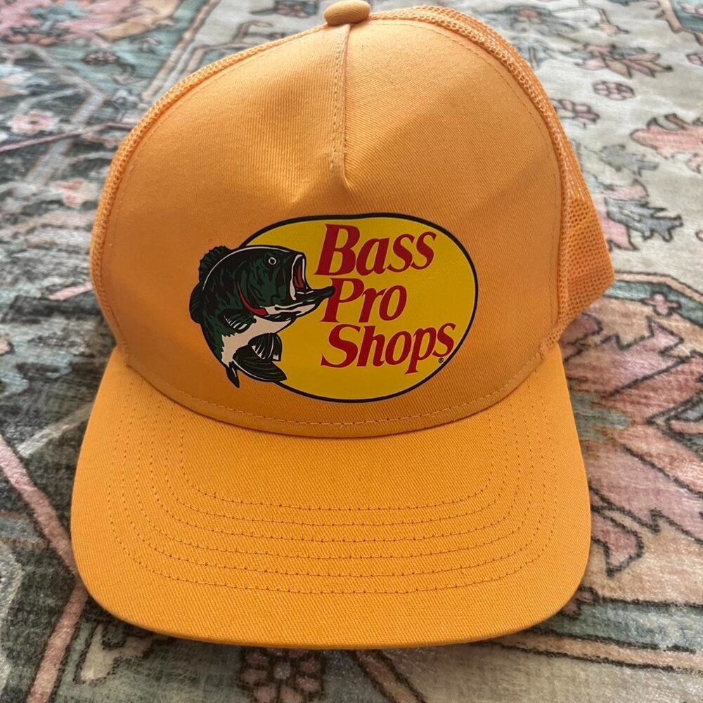 Men's Orange and Yellow Hat